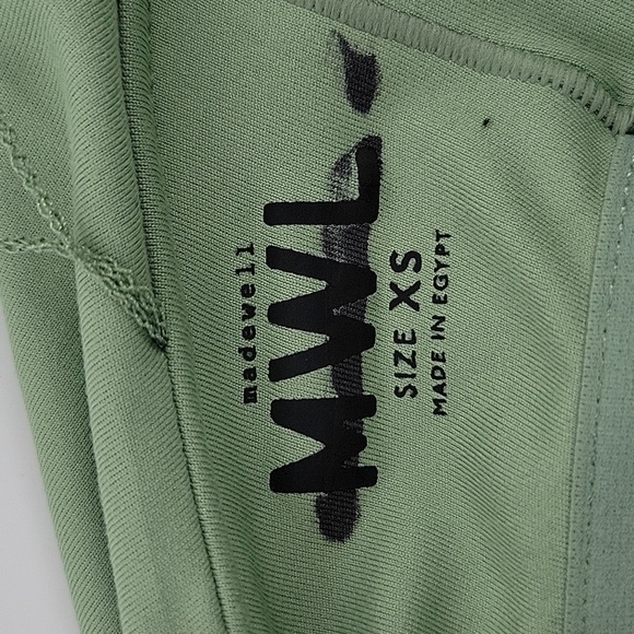 Madewell Sage Green Mini Dress - Picture 6 of 11